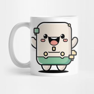 Cute happy kawaii 8-bit 16-bit pixel character Mug